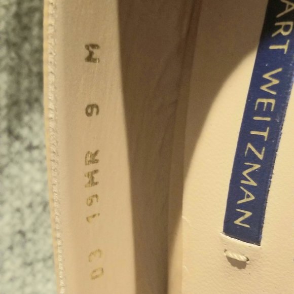 Stuart Weitzman Pump shoe beige/nude leather 9 new - Picture 11 of 16
